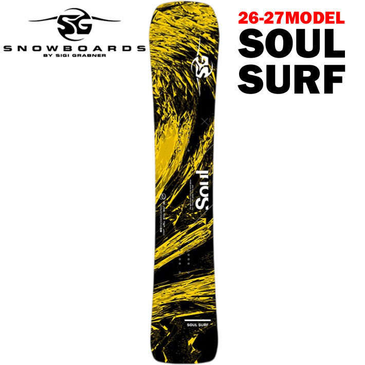[予約商品] 26-27 SG スノーボード エスジー SNOWBOARDS SOUL SURF 159cm 164cm ソウル サーフ フリースタイル アルペンボード アルパイン 2026 2027 板 スノボ