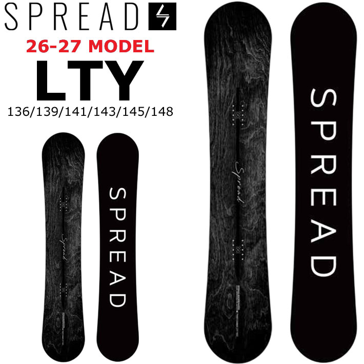 [予約商品] 26-27 スプレッド スノーボード SPREAD LTY エルティーワイ SNOWBOARD スプレッド 136cm 139cm 141cm 143cm 145cm 148cm  尾川慎二 プロデュース レディースモデル グラトリ 2026 2027 