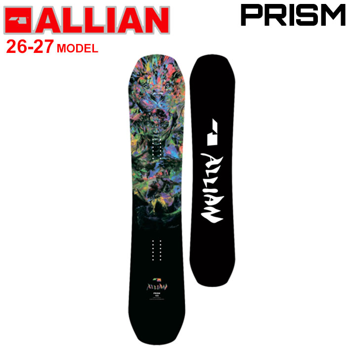 [予約商品] 26-27 ALLIAN スノーボード アライアン PRISM プリズム 151cm 155cm 157cm メンズ フリースタイル グラトリ オールラウンド スノボ 板 2026 2027 日本正規品