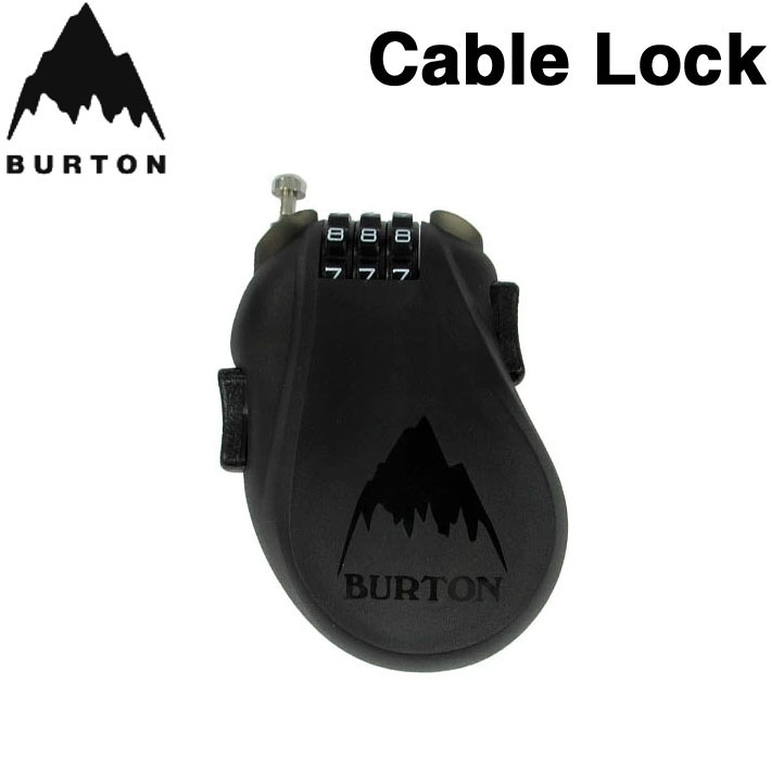 26-27 BURTON バートン Cable Lock スノーボード 盗難防止 3桁 ダイヤル式 ケーブルロック スノーボード