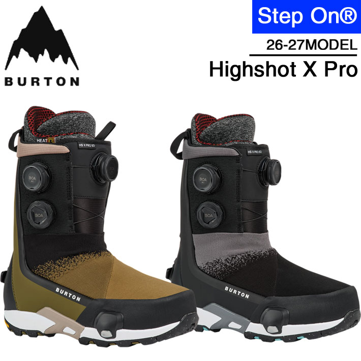 [即出荷] 26-27 BURTON ステップオン バートン ブーツ Step On メンズ HIGHT SHOT X PRO ハイショット エックス プロ Wide ワイド スノーボード スノーブーツ スノボ 日本正規品 2026 2027