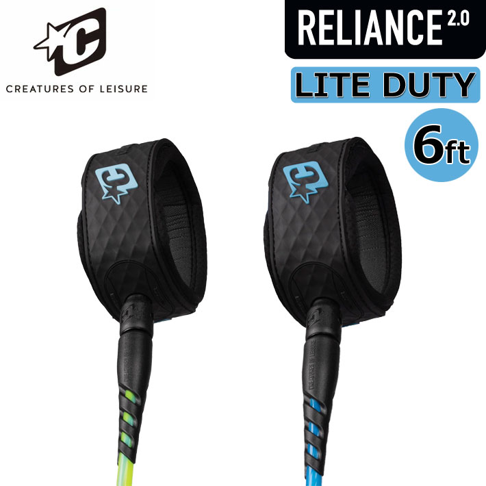 2026 リーシュコード クリエイチャー CREATURES 6ft 6フィート RELIANCE 2.0 LITE DUTY 6 ライトデューティー 5mm サーフィン パワーコード ショートボード 日本正規品