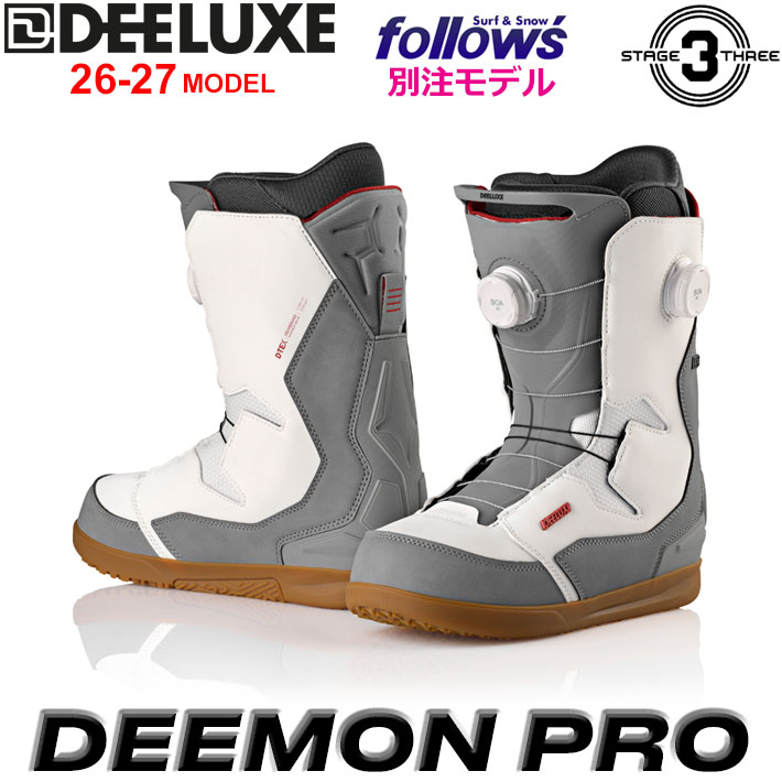 [予約商品] フォローズ別注！26-27 DEELUXE ブーツ DEEMON PRO ディーラックス ディーモン プロ  S3 熱成型がいらないそのまま履けるインナー 2026 2027 日本正規品