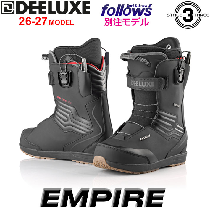 [予約商品] フォローズ別注！26-27 DEELUXE ブーツ EMPIRE ディーラックス エンパイア S3 熱成型がいらないそのまま履けるインナー 2026 2027 日本正規品