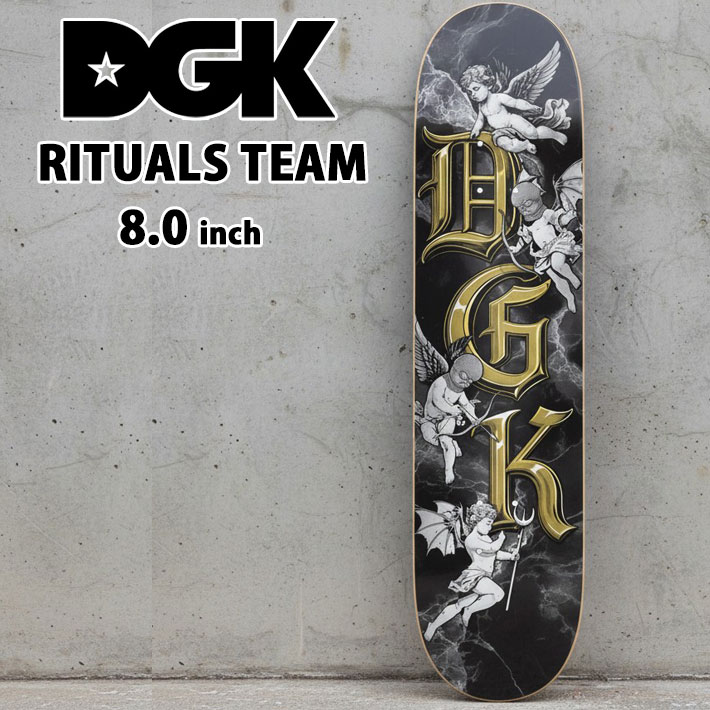 スケート デッキ DGK ディージーケー スケートボード RITUALS TEAM [D-3] 8.0inch スケボー パーツ SKATE BOARD DECK