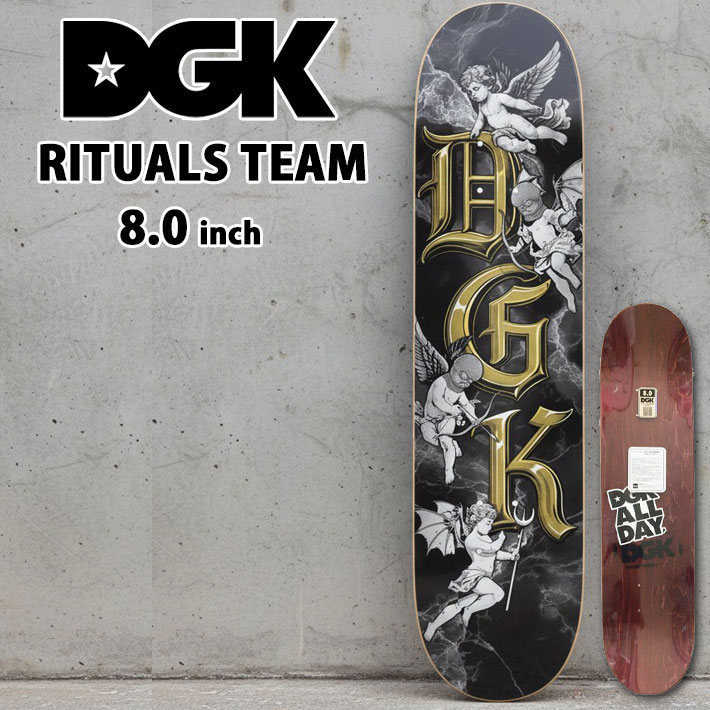 スケート デッキ DGK ディージーケー スケートボード RITUALS TEAM [D-3A] WINE 8.0inch スケボー パーツ SKATE BOARD DECK