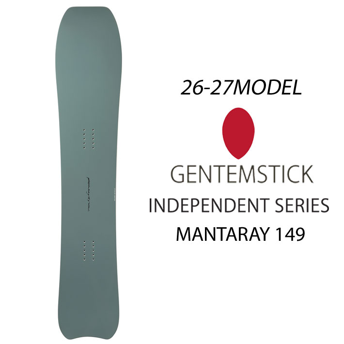 [予約商品] 26-27 GENTEMSTICK ゲンテンスティック MANTARAY 149 149cm マンタレイ レディース スノーボード パウダーボード 板 2026 2027