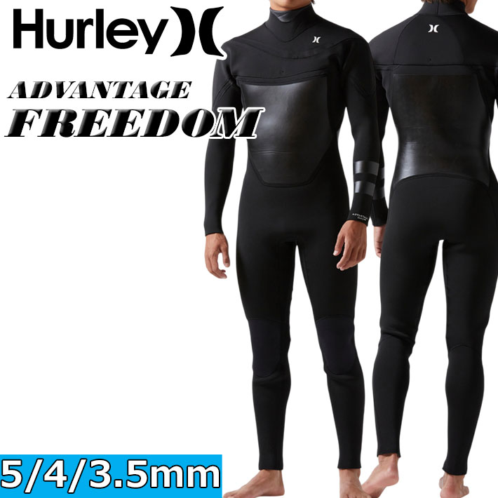 2026 Hurley ハーレー ウェットスーツ セミドライ フルスーツ メンズ 5mm×4mm×3.5mm [JCV2606] CHEST ZIP ADVANTAGE FREEDOM サーフィン 冬用