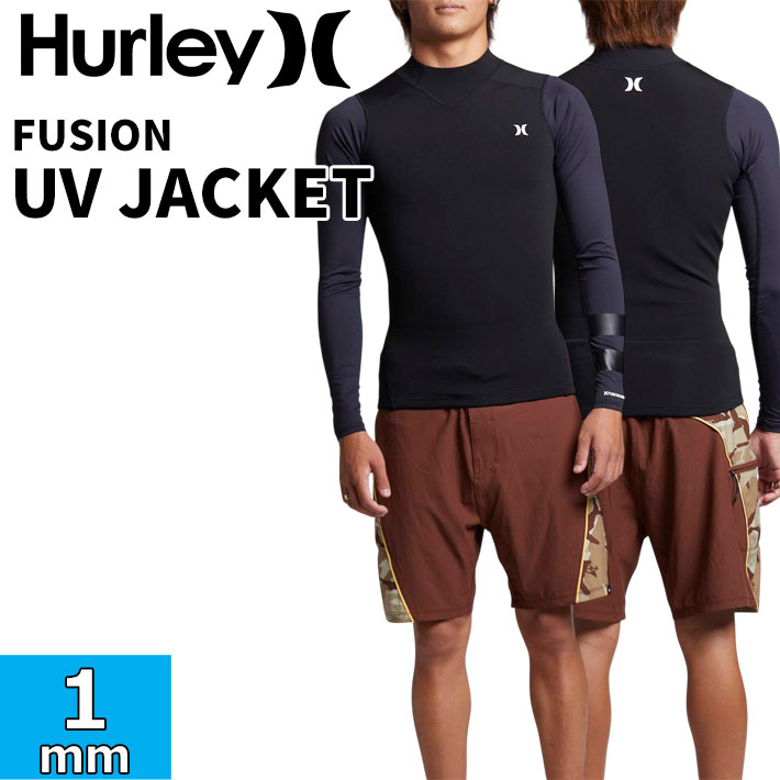 2026 Hurley ウェットスーツ ハーレー メンズ ジャケット [MZJKFU] FUSION 1MM フュージョン UV JACKET ジャージ タッパー サーフィン ウエットスーツ UV PROTECTION／WARM WATER 日本正規品