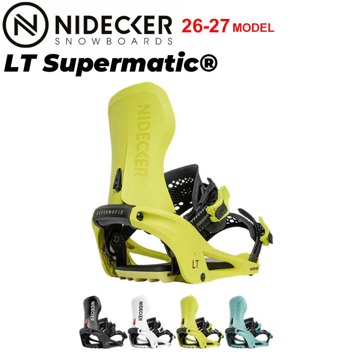 [予約商品] 26-27 NIDECKER ナイデッカー ビンディング LT Supermatic エルティー スーパーマチック BINDING ステップイン スノーボード バインディング 2026 2027 日本正規品