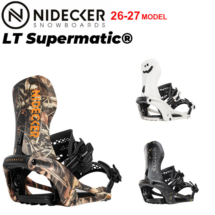 [予約商品] 26-27 NIDECKER ナイデッカー ビンディング LT Supermatic エルティー スーパーマチック BINDING ステップイン スノーボード バインディング 2026 2027 日本正規品