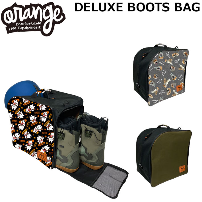 [予約商品] 26-27 ORAN’GE オレンジ DELUXE BOOTS BAG 秋田犬 きっこうちゃん デラックス ブーツバッグ ブーツケース ヘルメット収納 バッグ 靴袋 スポーツ アウトドア 旅行 スノーボード 040151