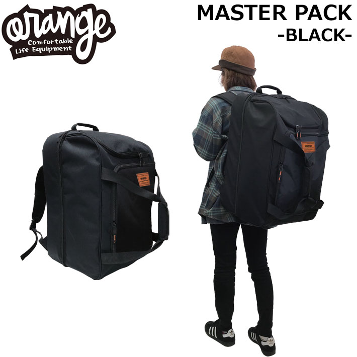 [予約商品] 26-27 ORAN’GE オレンジ MASTER PACK [BLACK] マスターパック 大容量 リュック ブーツ ウエア ヘルメット バッグ ブーツケース スポーツ アウトドア 旅行 スノーボード 040154
