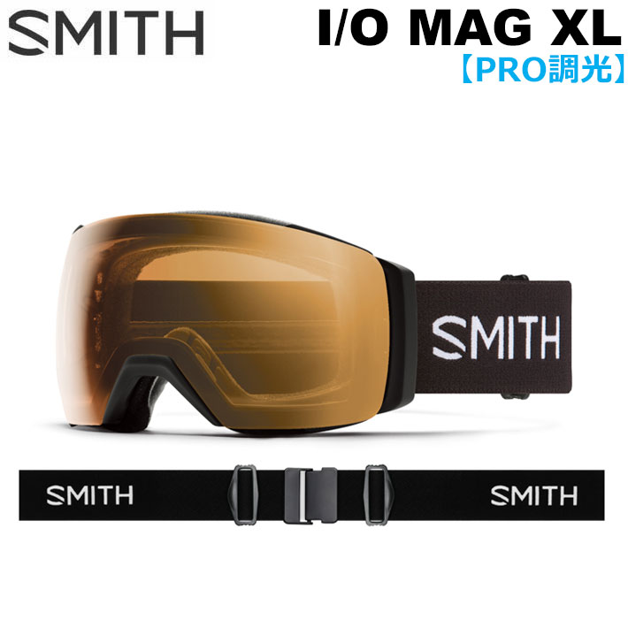 [予約商品] 26-27 SMITH ゴーグル スミス I/O MAG XL アイオーマグ エックスエル Black [Gold] 調光レンズ Pro調光 アジアンフィット スノーボード 2026 2027 日本正規品 [010276030]
