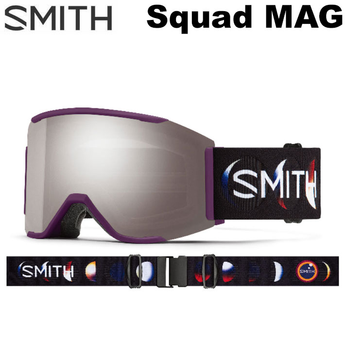 [予約商品] 26-27 SMITH ゴーグル スミス Squad MAG スカッドマグ Cherry Lacquer Phases アジアンフィット スノーボード 2026 2027 日本正規品 [010276542]