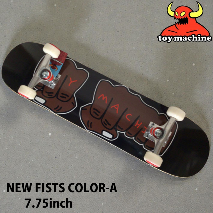 トイマシーン スケートボード コンプリート TOY MACHINE NEW FISTS COLOR-A 7.75inch [TM202] スケボー 完成品 組み立て済み