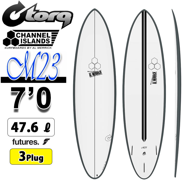 2026 torq surfboard トルク サーフボード X-LITE M23 7'0 [Graphite Pinline] エム23 ファンボード AL MERRICK アルメリック CHANNEL ISLANDS チャンネルアイランド エポキシボード ミッドレングス 初級者 初心者 ビギナー [営業所留め送料無料]