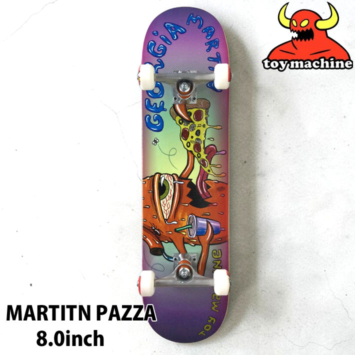 トイマシーン スケートボード コンプリート TOY MACHINE MARTIN PIZZA 8.0inch [TM213] スケボー 完成品 組み立て済み C26003 
