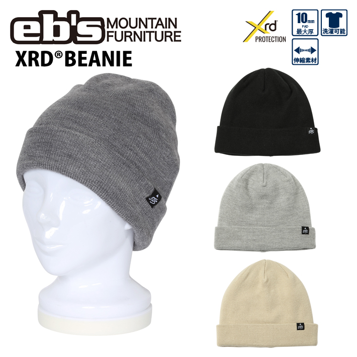 [予約商品] 26-27 eb's  エビス スノーボード プロテクター XRD BEANIE 4600130 パッド付き ビーニー 後頭部 ebs 2026 2027 [メール便発送商品]