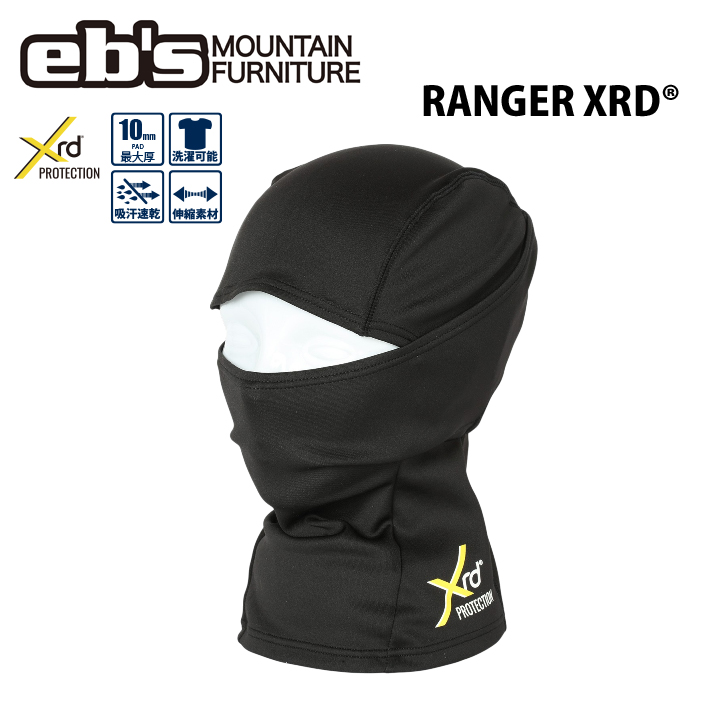 [予約商品] 26-27 eb's  エビス スノーボード プロテクター RANGER XRD 4600131 バラクラバ 後頭部 パッド付 吸汗速乾 抗菌防臭 ebs 2026 2027 [メール便発送商品]
