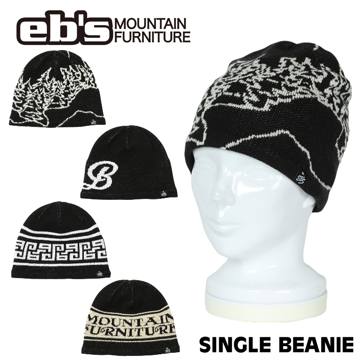 [予約商品] 26-27 eb's SIINGLE BEANIE 4600428 シングルビーニー 防寒 ニット帽 ユニセックス エビス ウィンタースポーツ 2026 2027 ebs