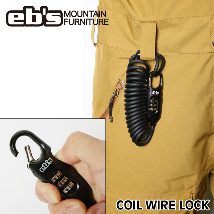 [予約商品] 26-27 eb's エビス COIL WIRE LOCK 4600802 コイルワイヤーロック 盗難防止 2026 2027 ebs