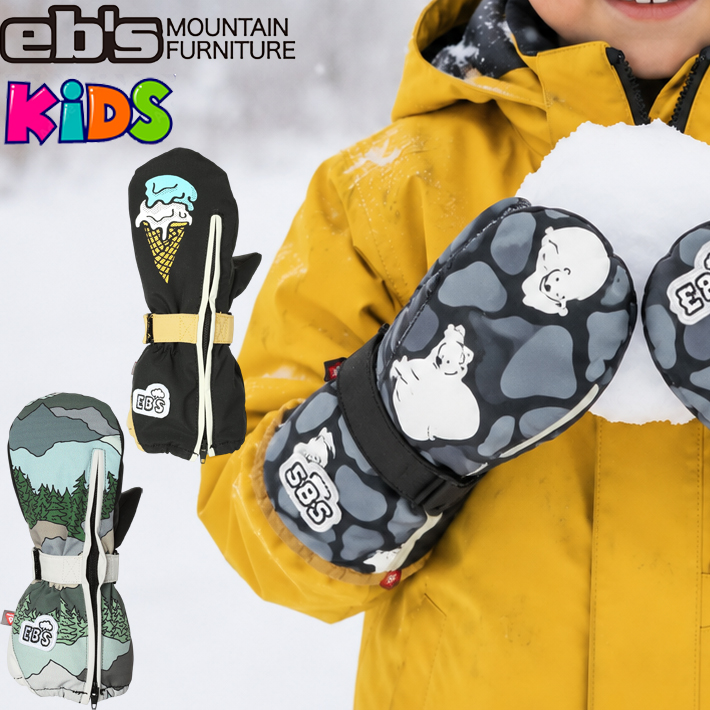 [予約] 26-27 キッズ スノーボード グローブ eb's CHILD MITT チャイルドミット 4600904 スノーボード ミトングローブ 子供用 エビス 2026 2027 [メール便発送商品] 
