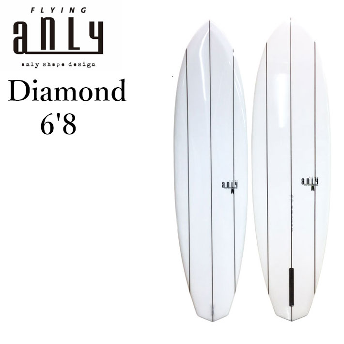 ANLY PRO SURF アンリー サーフボード Diamond Single MID 6'8 ミッドレングス 鍋島木口里 日本製 サーフィン