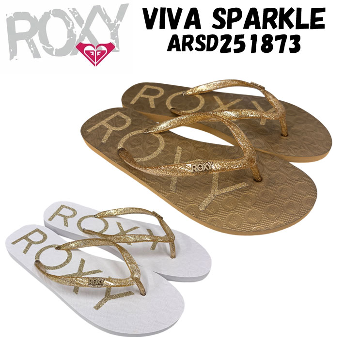 ROXY ロキシー ビーチサンダル VIVA SPARKLE ARSD251873 レディース 海 プール【即】