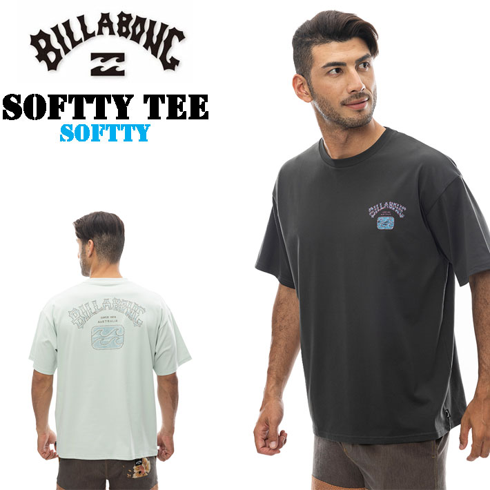 [在庫限り] ビラボン メンズ Tシャツ 半袖 ラッシュガード 水着 BILLABONG UVカット [BE011-861] SOFTTY TEE 吸水速乾 プール 海 海水浴 サーフィン