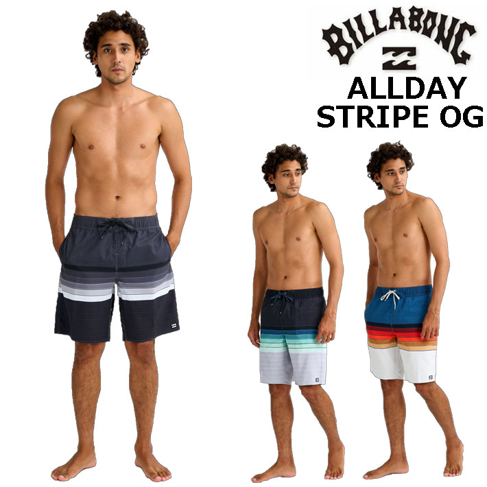 [メール便発送商品] 2026 BILLABONG サーフトランクス [BG011-402] ALLDAY STRIPE OG ビラボン ボードショーツ メンズ トランクス サーフパンツ 水着 プール 海パン 海 海水浴