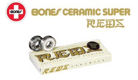 BONES ベアリング CERAMIC SUPER REDS 【セラミックスーパーレッズ】 ボーンズ ベアリング スケートボード パーツ ウィール スケボー sk8 [送料無料]