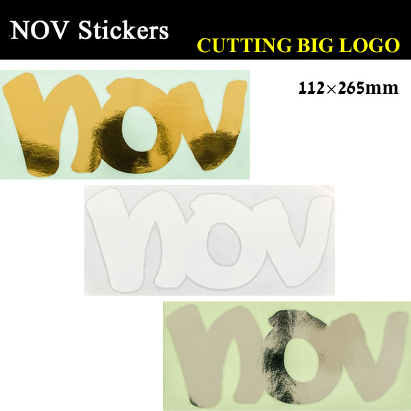 NOVEMBER【ノベンバー】ステッカー CUTTING BIG LOGO カッティング ビッグ ロゴ スノーボード ステッカー