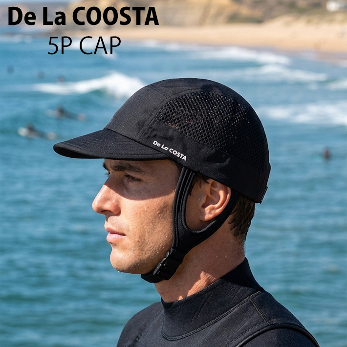 2026 デラコスタ サーフキャップ UVカット 帽子 アウトドア フィッシング SUP フェス サーフハット De La Costa 5P SURF CAP [メール便発送商品]
