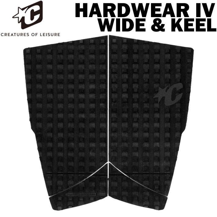 2025 クリエイチャー デッキパッド CREATURES HARDWEAR IV WIDE & KEEL ハードウェア 4 ワイド アンド キール 4ピース サーフィン デッキパッチ トラクション