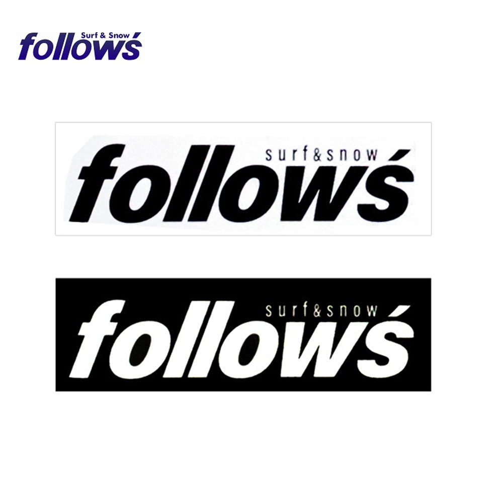 follows 限定ステッカー プリントステッカー シール アクセサリー 150×45mm フォローズ B-1~2