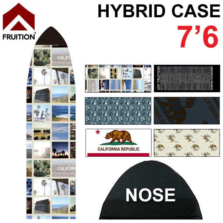 ファンボード用  サーフボードケース FRUITION HYBRID CASE ハイブリッド ケース マイクロファイバー サーフボードケース 7'6 フリューション ソフトケース サーフィン