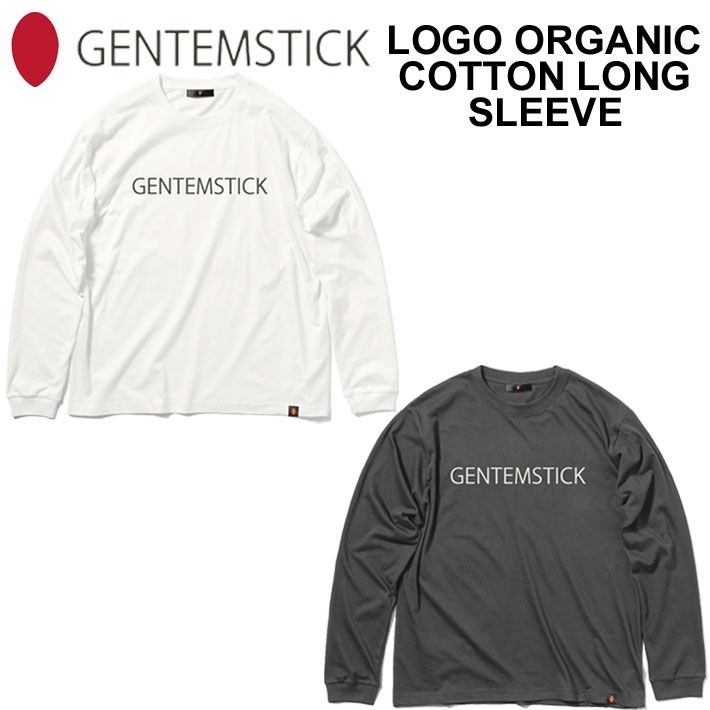 GENTEM STICK ゲンテンスティック 長袖 LOGO ORGANIC COTTON LONG SLEEVE ロンT ロングTシャツ メンズ [メール便発送商品]