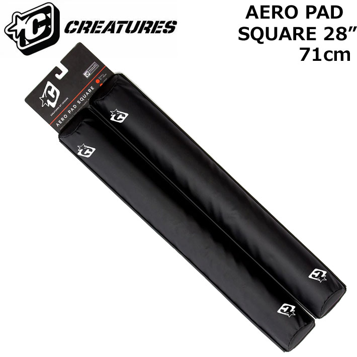 CREATURES サーフボードキャリア AERO PAD SQUARE 28 ラウンドバー 71cm クリエイチャー プロテクションパッド