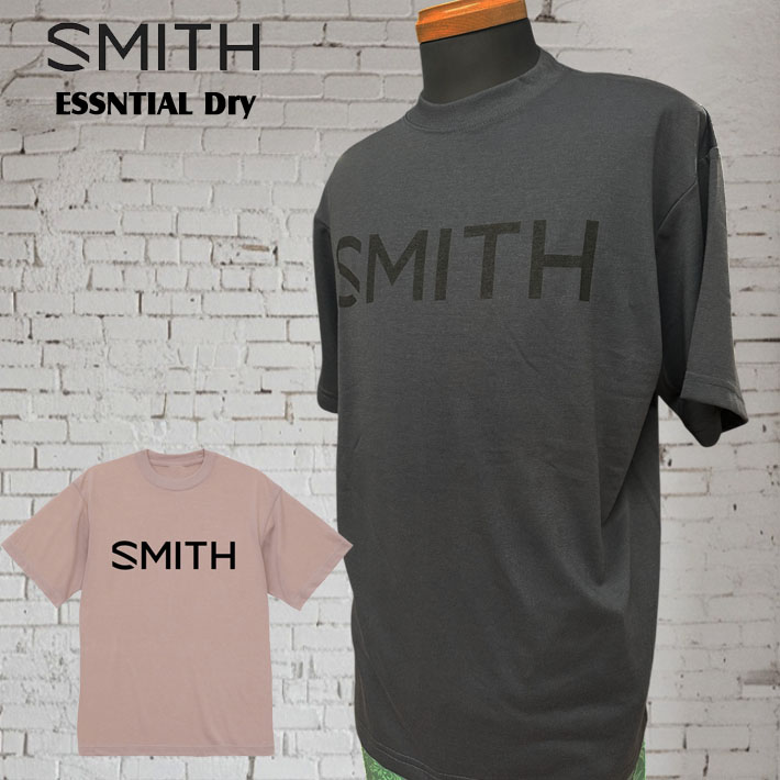 新色！25 スミス 速乾 ドライ Tシャツ SMITH ESSENTIAL DRY エッセンシャル メンズ 半袖 ポリエステル [メール便発送商品]