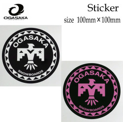 OGASAKA スノーボード ステッカー [16][17] 100mm×100mm ステッカー オガサカ