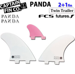 [在庫限り] サーフィン フィン ショートボード用 CAPTAIN FIN キャプテンフィン PANDA TWIN+TRAILER 5.58 パンダ ツイン トレーラー 2+1フィン ST [FUTURE] TT [FCS] ツインスタビライザー