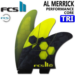 [店内ポイント20倍中!!] FCS2 FIN エフシーエス2 フィン ショートボード用フィン AM PC TRI アルメリック パフォ－マンスコア トライ [YELLOW] [Lサイズ] 3FIN スラスター