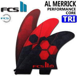 [店内ポイント20倍中!!] FCS2 FIN エフシーエス2 フィン ショートボード用フィン AM PC TRI アルメリック パフォ－マンスコア トライ [RED] [Sサイズ] 3FIN  スラスター [メール便発送商品]