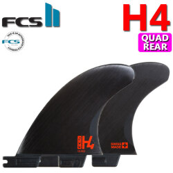 [店内ポイント20倍中!!] FCS2 FIN エフシーエス2 フィン H4 QUAD REAR エイチフォー クワッドリア フィン ミックファニング監修 スイス製 ハイパフォーマンス [数量限定] ショートボード用 サーフィン