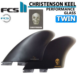 [店内ポイント20倍中!!] FCS2 FIN エフシーエス2 フィン CHRISTENSON KEEL TWIN FIN PG クリス クリステンソン ツイン キール フィン パフォ－マンスグラス [XL] トラディショナル ショートボード [日本正規品]
