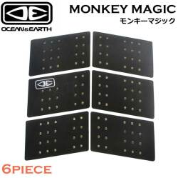 OCEAN&EARTH サーフボード デッキパッド MONKEY MAGIC CENTER DECK モンキーマジック 6ピース センターデッキ フロントパッド オーシャンアンドアース