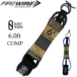 [送料無料] SLATER DESIGNS スレーター デザイン リーシュコード 6.0ft COMP 5.5mm コンプ Leash  FireWire ファイヤーワイヤー サーフィン