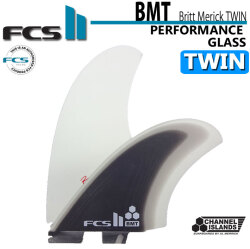 [9/15頃入荷] [店内ポイント20倍中!!] fcs2 フィン エフシーエスツー フィン CHANNEL ISLANDS チャンネルアイランド Britt Merrick BMT TWIN FIN ブリットメリック ツイン パフォ－マンスグラス [XL] 2FIN ショートボード用 サーフボードフィン