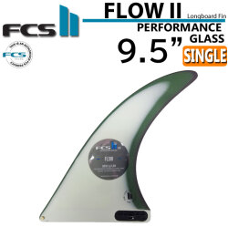 [店内ポイント20倍中!!] FCS2 fin エフシーエス2 フィン FLOW2 FIN PG 9.5インチ フローツー シングルフィン パフォ－マンスグラス サーフボードフィン